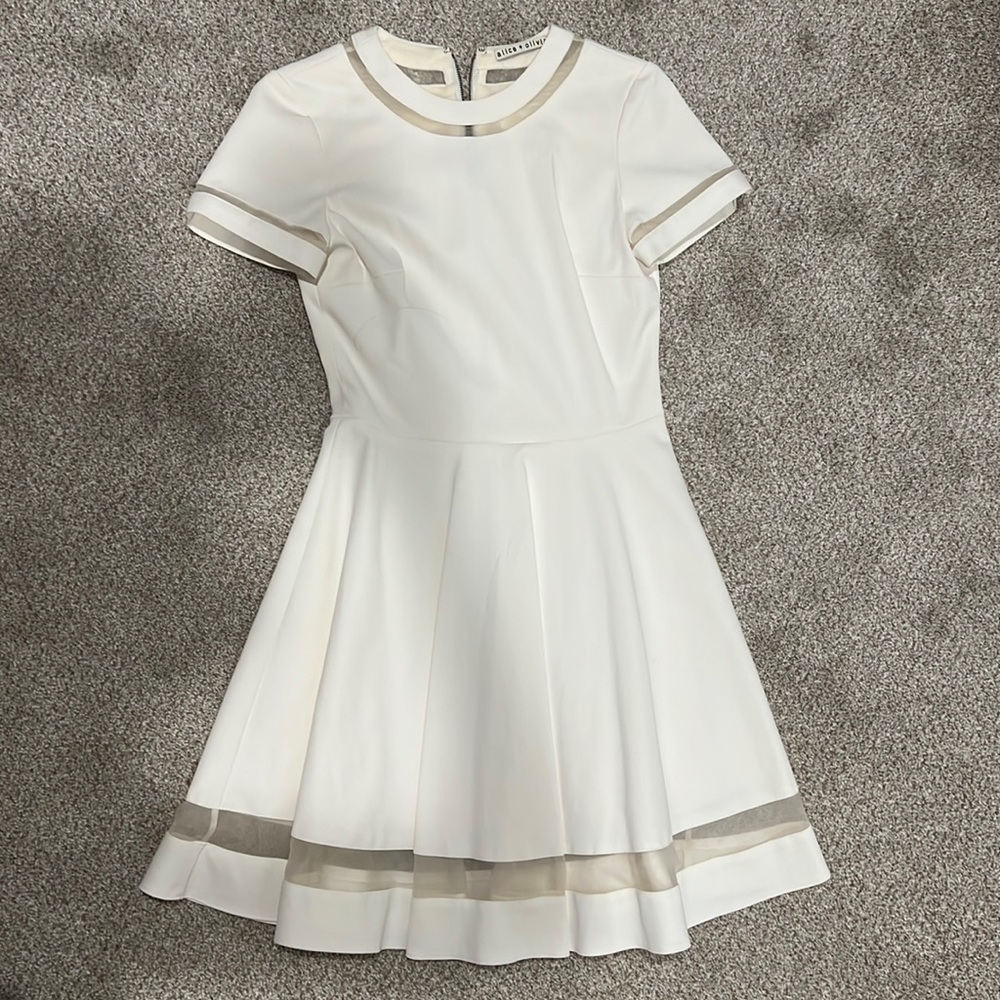 Alice Olivia white dress size 2.